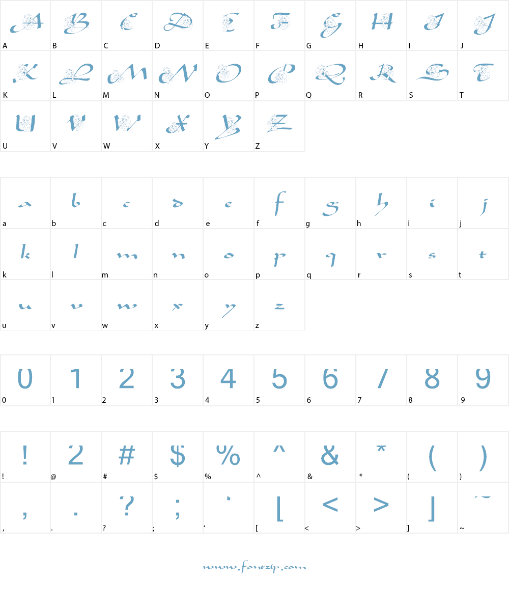 AL Princess Jasmine Font Character